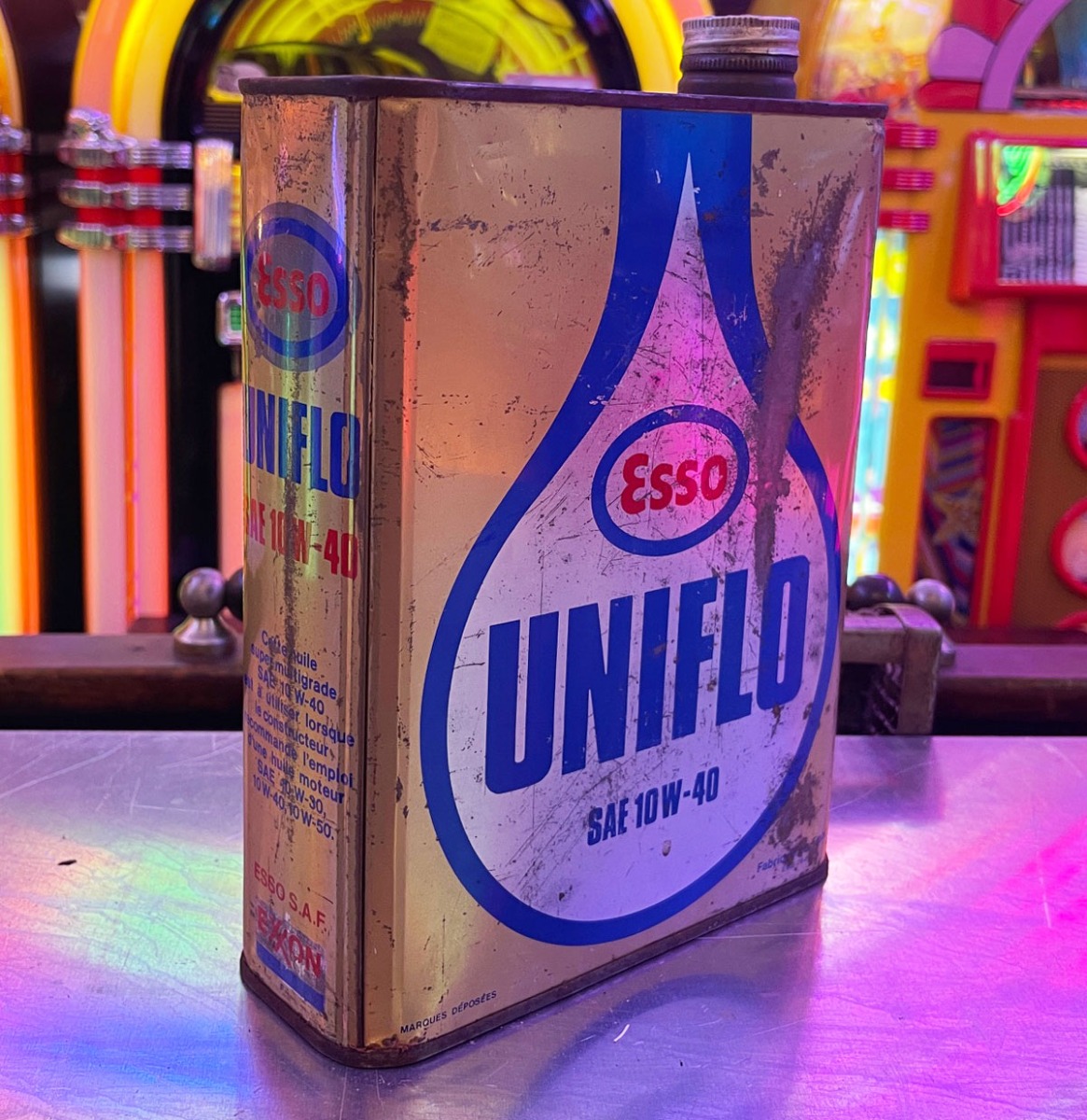 Esso Uniflo Vintage Motor Olieblik - Origineel (3) | Esso