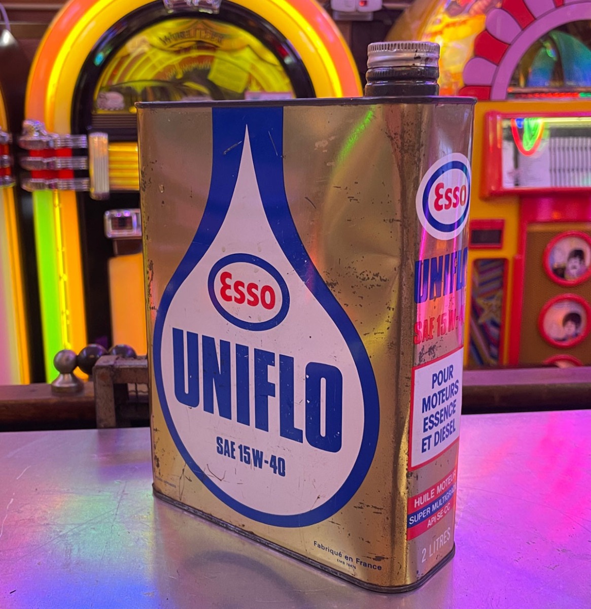 Esso Uniflo Vintage Motor Olieblik - Origineel | Esso