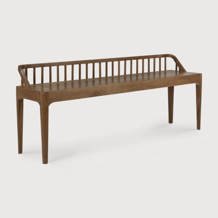 Ethnicraft Eetkamerbank 'Spindle' Gerecycled Teakhout