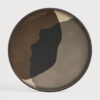 Ethnicraft Rond Dienblad 'Combined Dots' 92cm