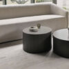 Ethnicraft Ronde Salontafel 'Roller Max' Gevernist Mahoniehout