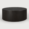 Ethnicraft Ronde Salontafel 'Roller Max' Gevernist Mahoniehout