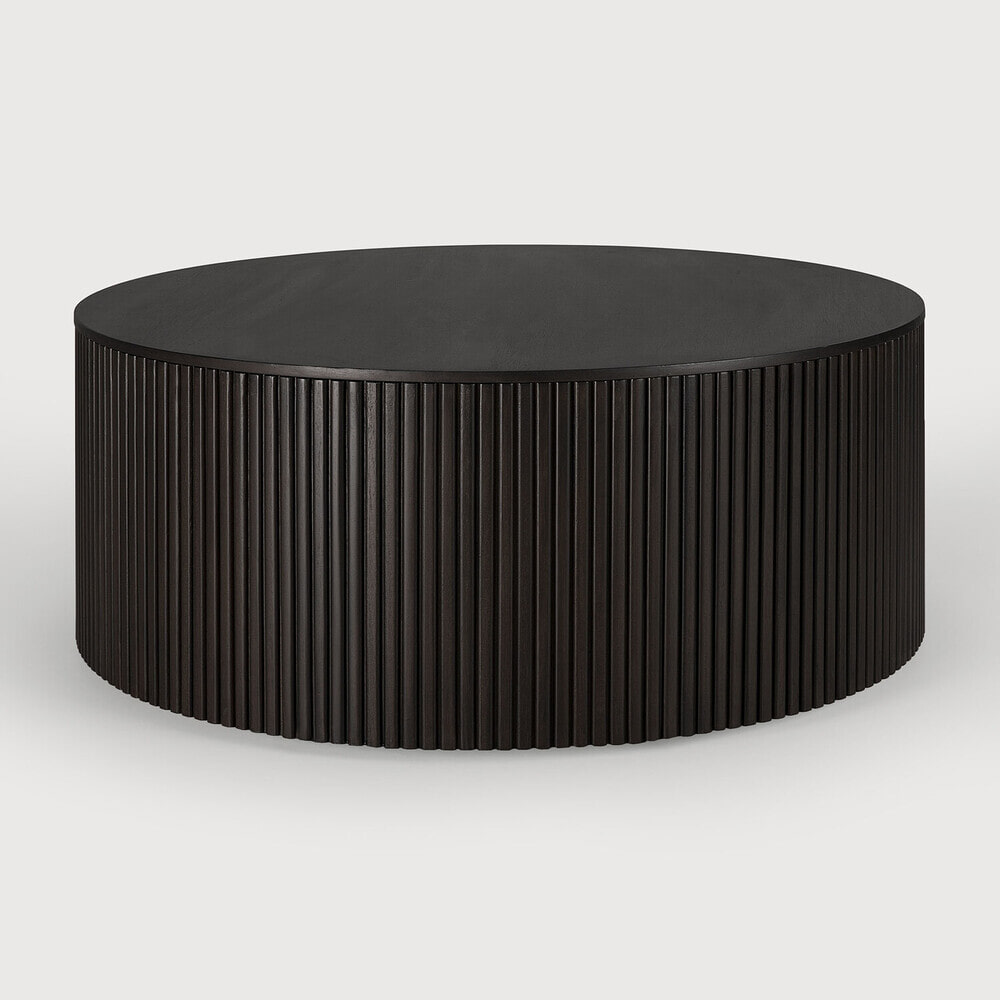 Ethnicraft Ronde Salontafel 'Roller Max' Gevernist Mahoniehout