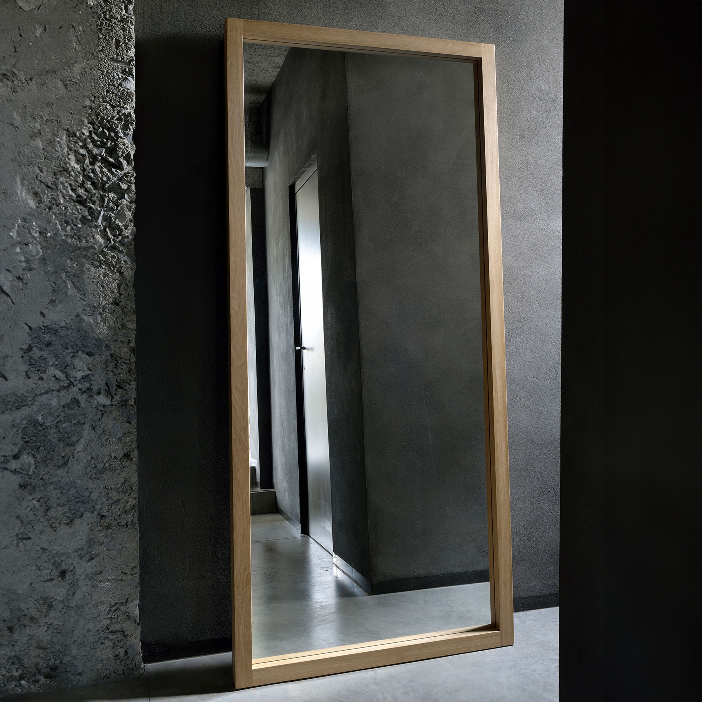 Ethnicraft Spiegel 'Light Frame' Eikenhout