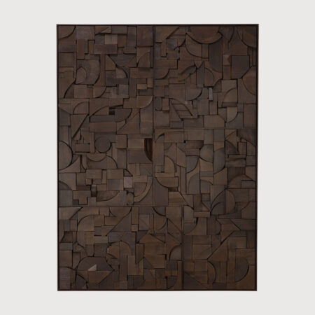 Ethnicraft Wandpaneel 'Bricks' Teakhout