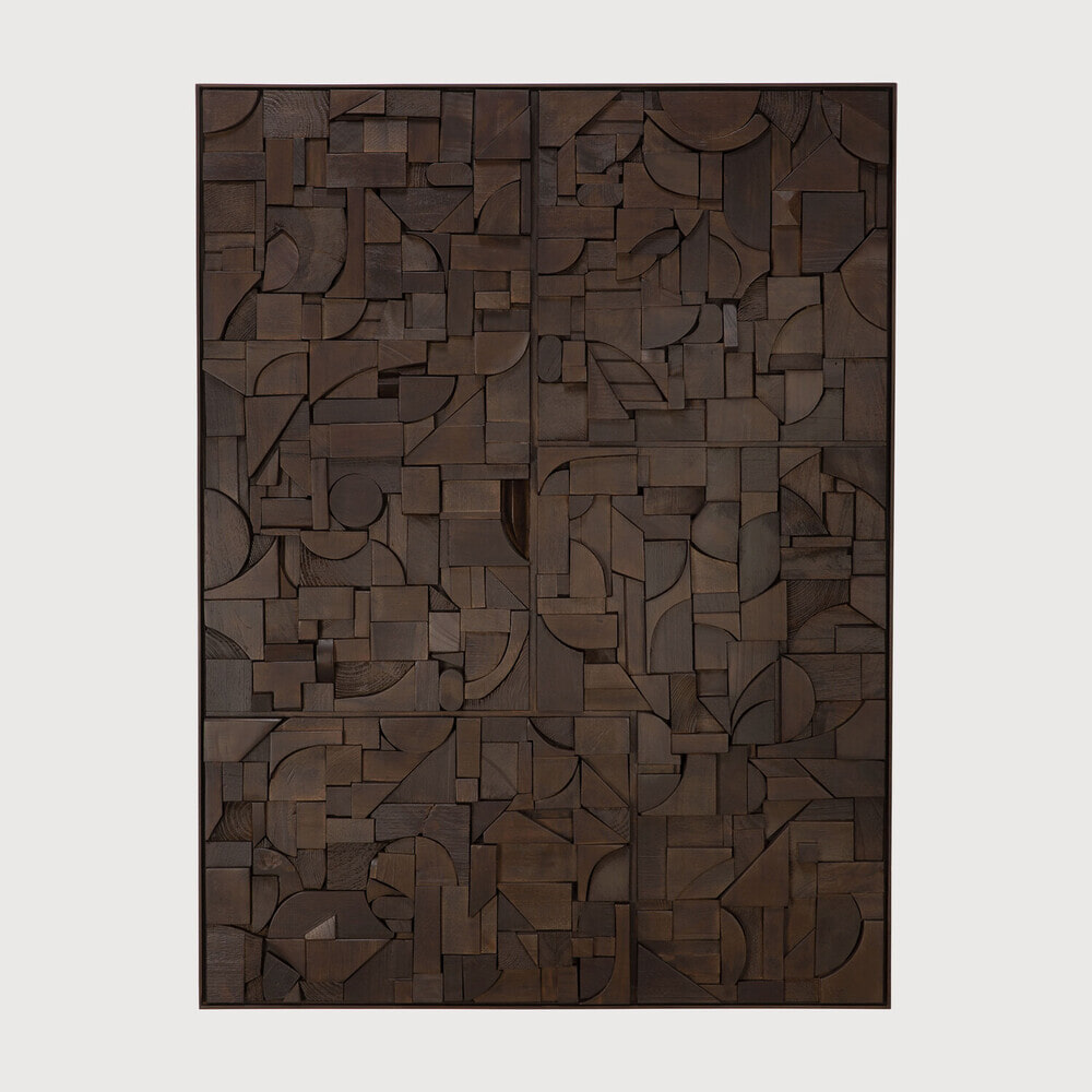 Ethnicraft Wandpaneel 'Bricks' Teakhout