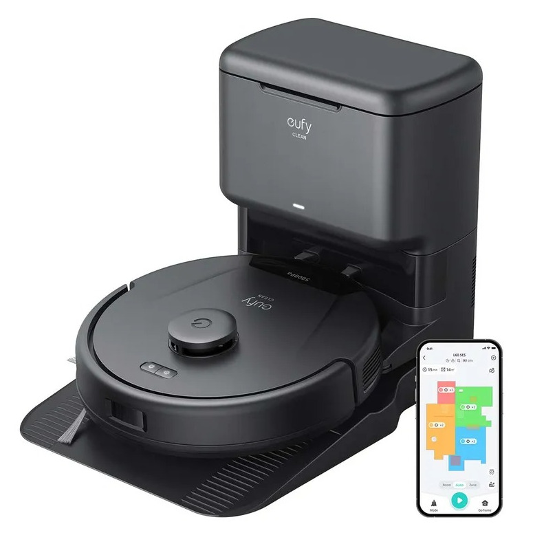 Eufy L60 Hybrid SES Robot stofzuiger Zwart | Eufy