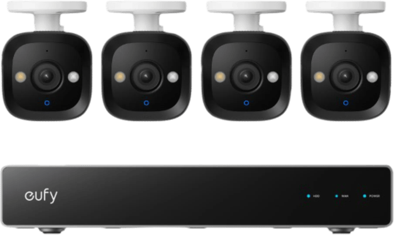 Eufy PoE Security System + NVR + E40 4-Pack