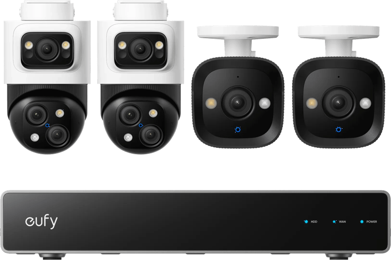 Eufy PoE Security System + NVR + S4 2-Pack + E40 2-Pack