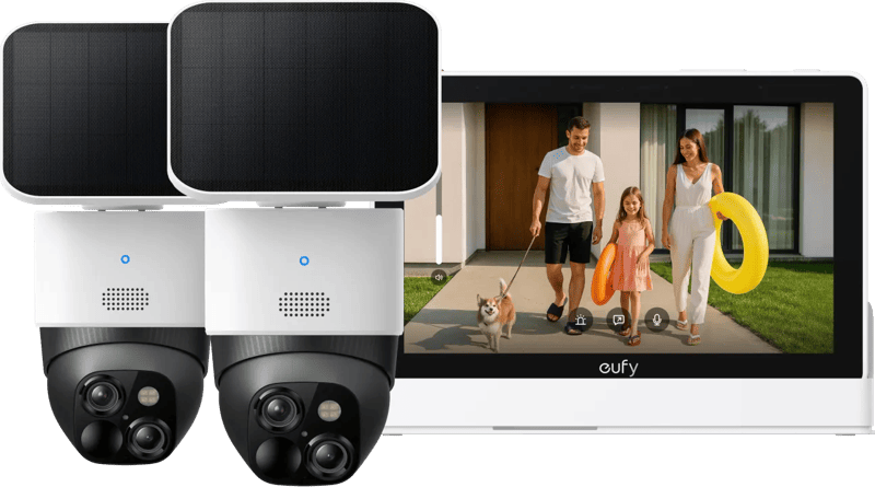 Eufy Solo Cam S340 Duo Pack + Smart Display E10