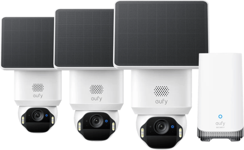 Eufy SoloCam E42 3-Pack + HomeBase 3