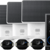 Eufy SoloCam E42 3-Pack + Video Doorbell E340