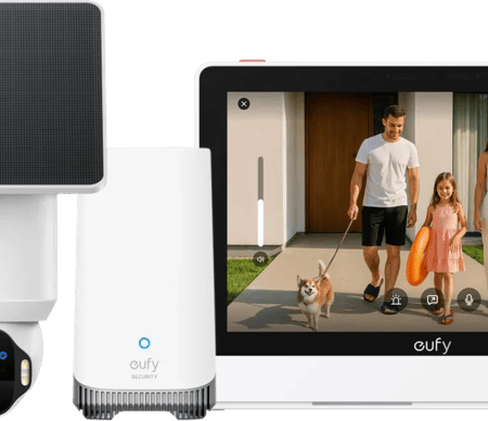 Eufy SoloCam E42 4-Pack + HomeBase 3 + Smart Display E10
