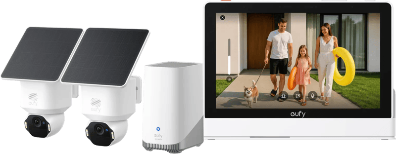 Eufy SoloCam E42 Duo Pack + HomeBase 3 + Smart Display E10