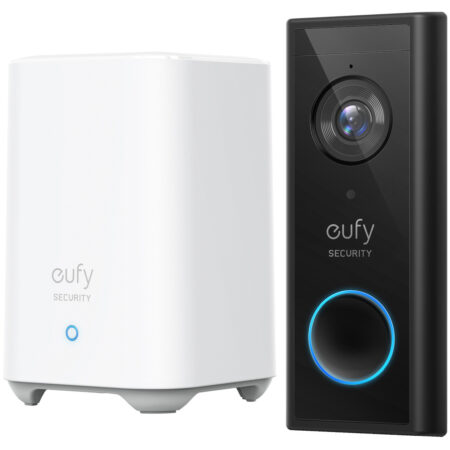 Eufy Video Doorbell 2K + HomeBase 2 Slimme deurbel Zwart | Eufy