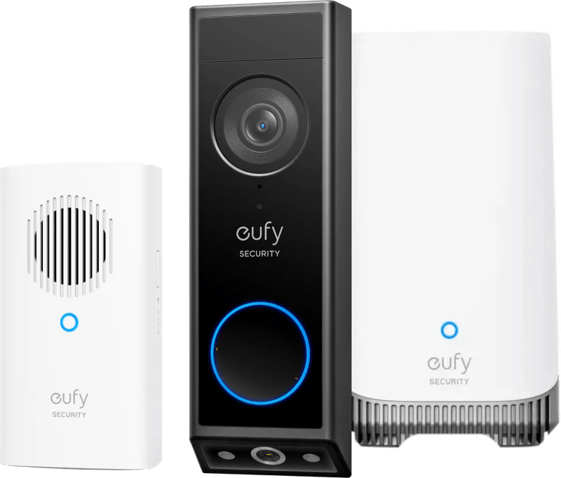 Eufy Video Doorbell E340 + Chime + HomeBase 3