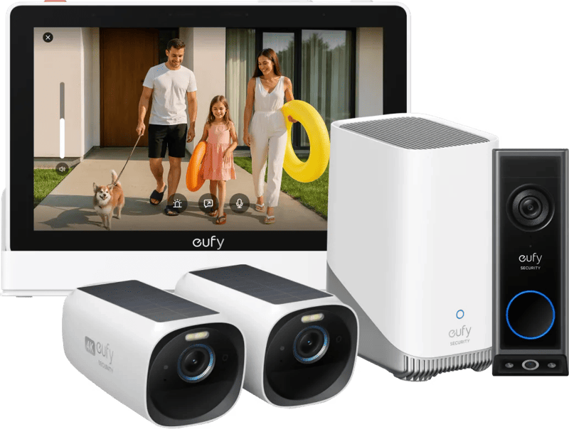 EufyCam 3 Duo Pack + HomeBase 3 + Doorbell E340 + Smart Display E10