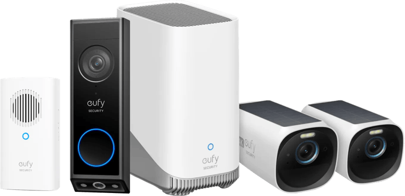 Eufycam 3 Duo pack + Video Doorbell E340 + Chime