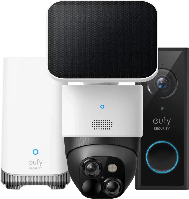 Eufycam Solocam S340 + Eufy Video Doorbell E340 + Homebase 3