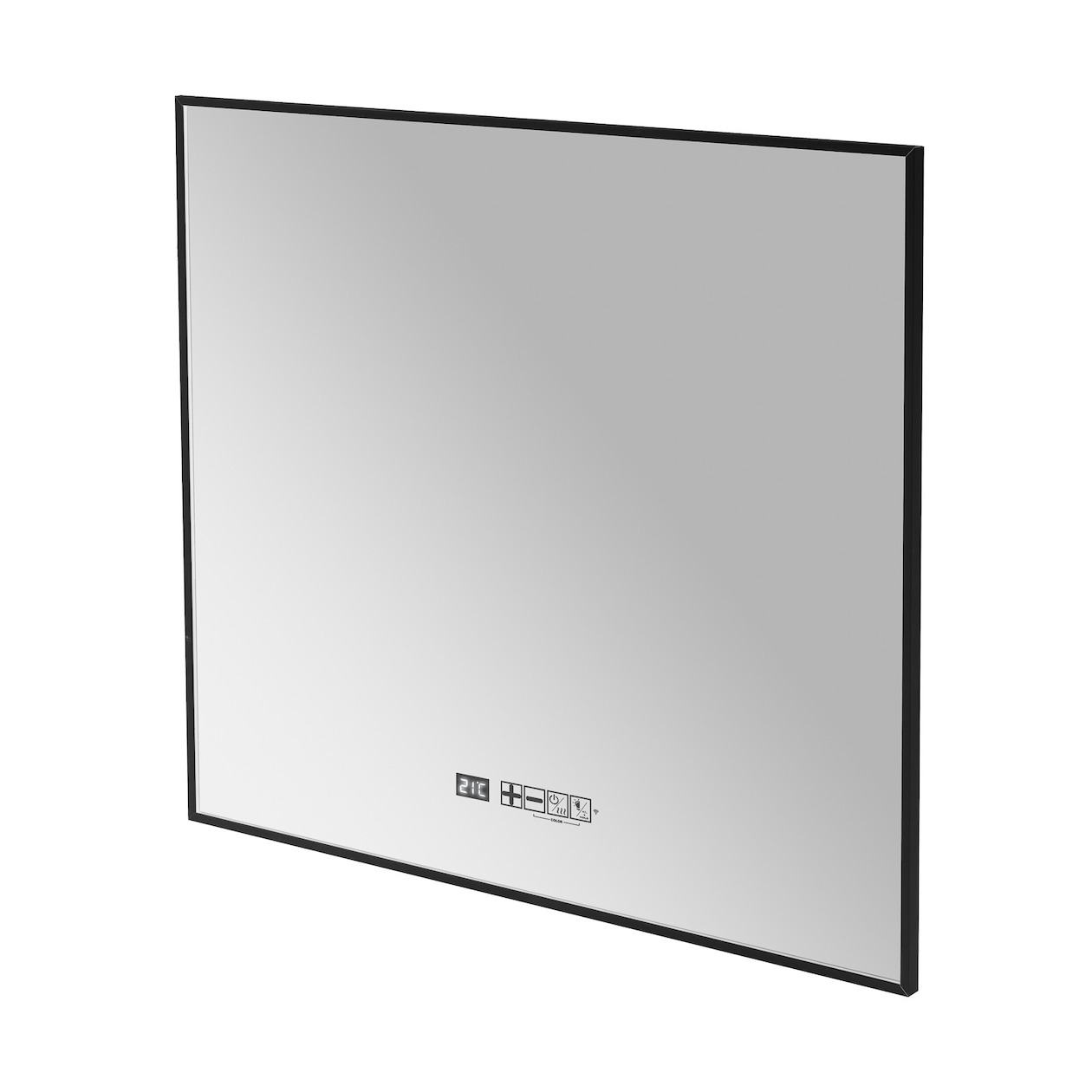 Eurom Sani 400 Mirror LED WiFi Badkamerkachel Zwart | Eurom