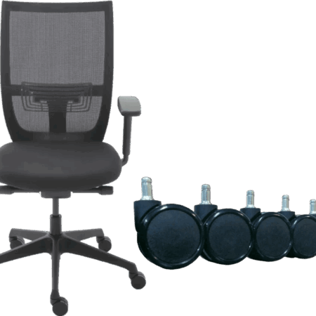 Euroseats Curve Bureaustoel + Wielen Voor Harde Vloeren