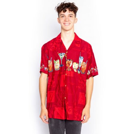 Ex Rental Cocktail Bowling Shirt -XL | 24% korting | Fiftiesstore