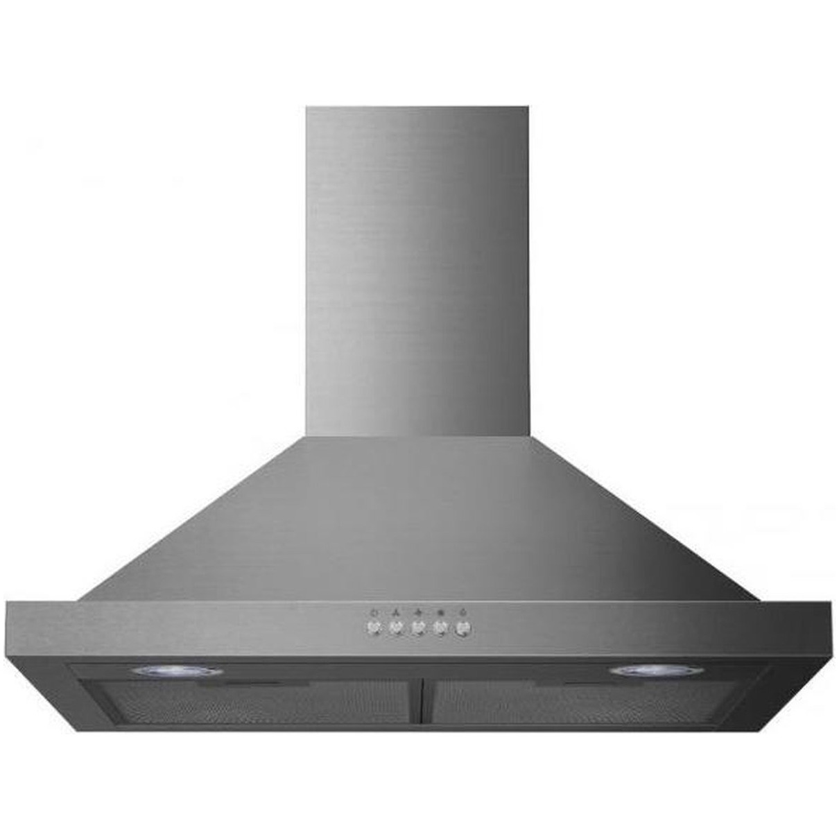Exquisit KH62-3INOX Schouwkap Grijs | Exquisit