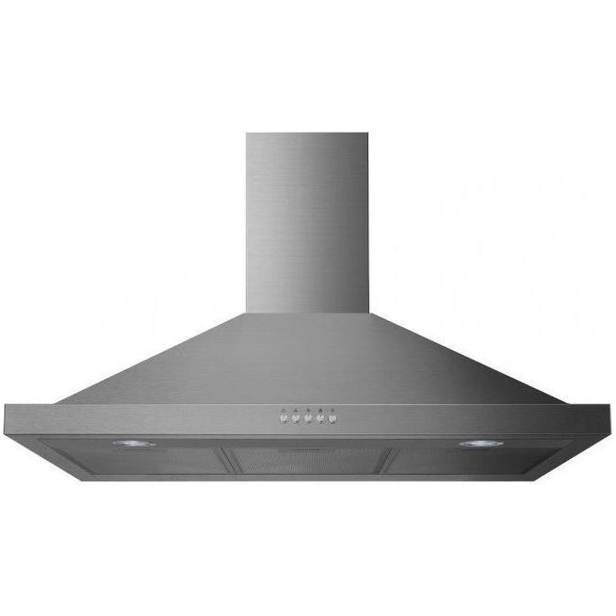 Exquisit KH92-3INOX Schouwkap Grijs | Exquisit