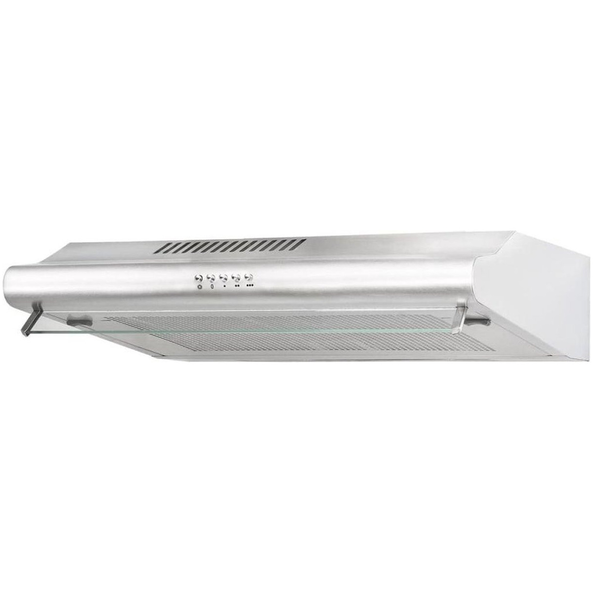 Exquisit UBH10-2INOXLOOK Afzuigkap onderbouw Grijs | Exquisit
