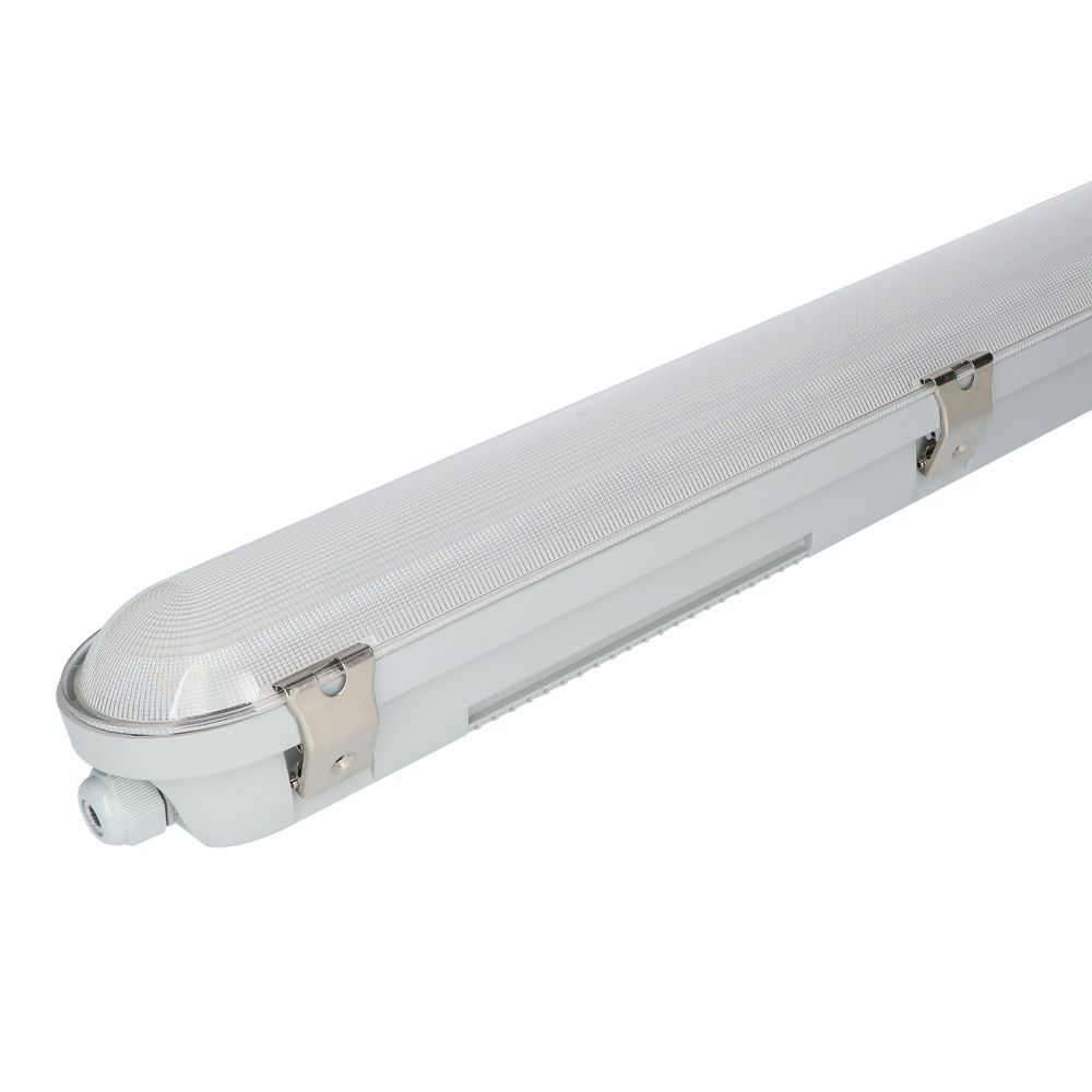 F02 LED TL armatuur met bewegingssensor 120cm - 40 Watt 5200lm (130lm/W) - CCT instelbare lichtkleur - Instelbare Osram Transformator - Vervangt 300W - Koppelbaar - IK08 - IP66 waterdicht | HOFTRONIC