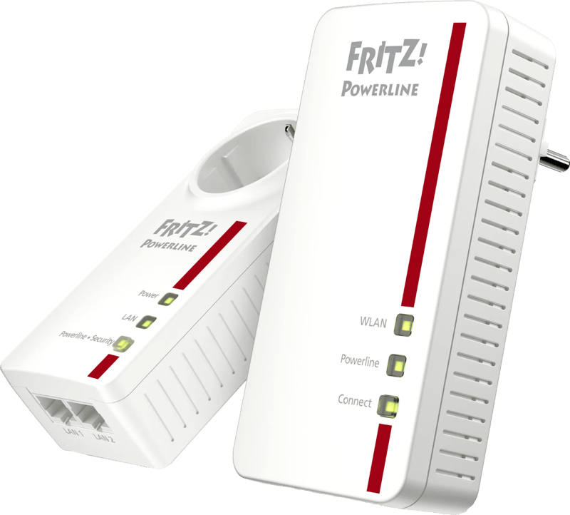 FRITZ!Powerline 1260E WLAN Set International WiFi 1200 Mbps 2 adapters