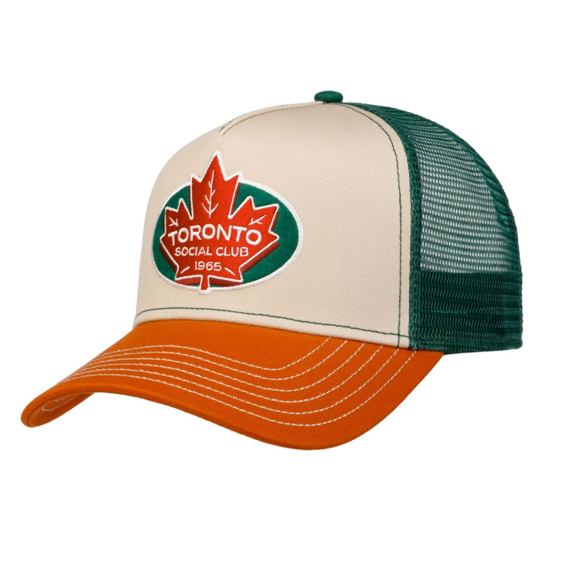 FWS Toronto Social Club Trucker Cap Orange Green | Fiftiesstore