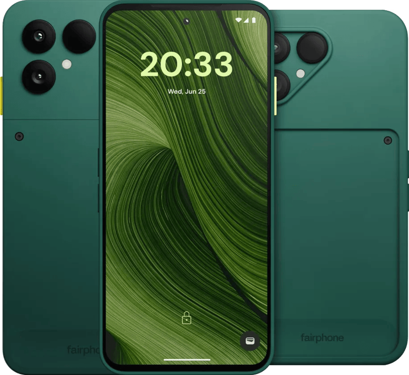 Fairphone 6 256GB Groen 5G + Fairphone 6 Protective Back Cover Groen