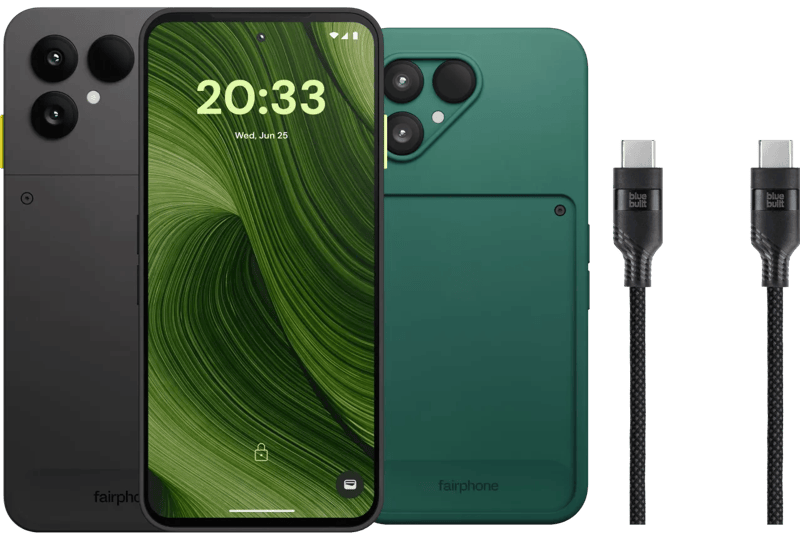 Fairphone 6 256GB Zwart 5G + Basis accessoirepakket