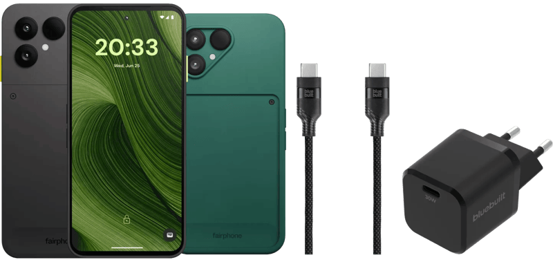 Fairphone 6 256GB Zwart 5G + Compleet Accessoirepakket