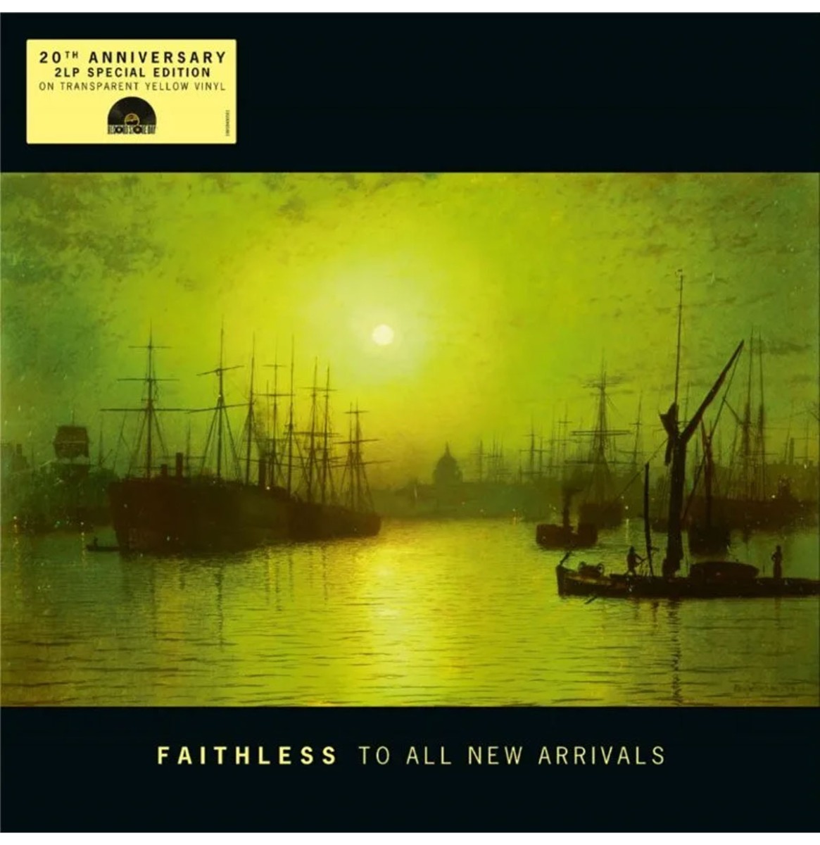 Faithless - To All New Arrivals: 20 Jarig Jubileum Editie (Transparant Geel Vinyl) (Record Store Day 2026) (LP) | Fiftiesstore