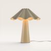 Falisse - Tafellamp Wit 40 cm - E14 fitting - Minimalistisch design - Bureaulamp - Gecoat Metaal - Met aan/uit-schakelaar | LUSENZ