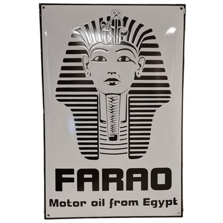 Farao Motor Oil Emaille Bord - 60 x 40cm | Fiftiesstore