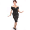 Fatale Sequin Pencil Dress Black-34 (NL)/ 8 (UK) | 45% korting | The Pretty Dress Company