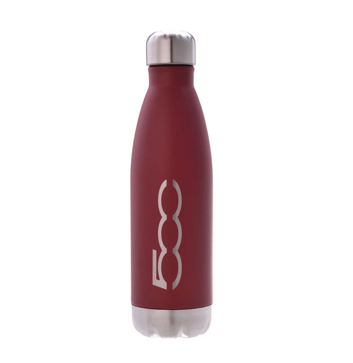 Fiat 500 Insulated Thermos Bottle Burgundy - 500ml | Fiat