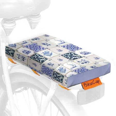 Fietskussen Bike Delft Blue Tiles | BikeCap