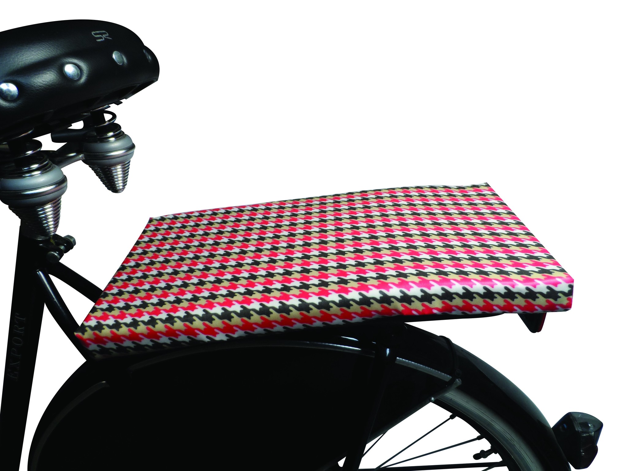 Fietskussen Houndstooth Sand | BikeCap