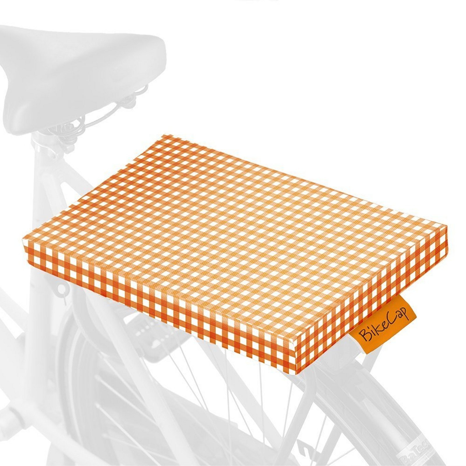 Fietskussen Orange Checkmate | BikeCap
