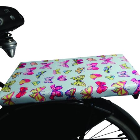 Fietskussen Sweet Butterfly Blue | BikeCap
