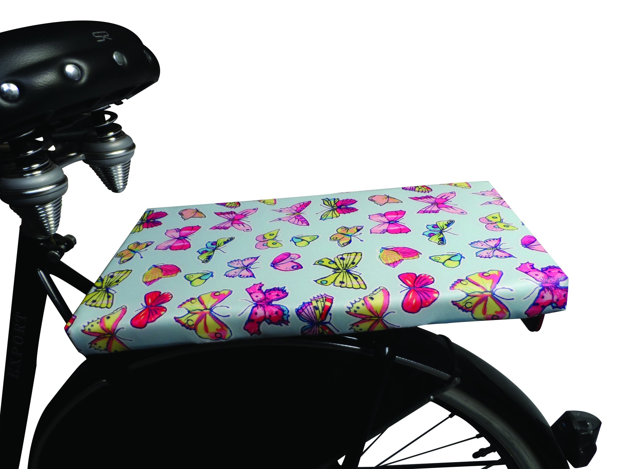 Fietskussen Sweet Butterfly Blue | BikeCap