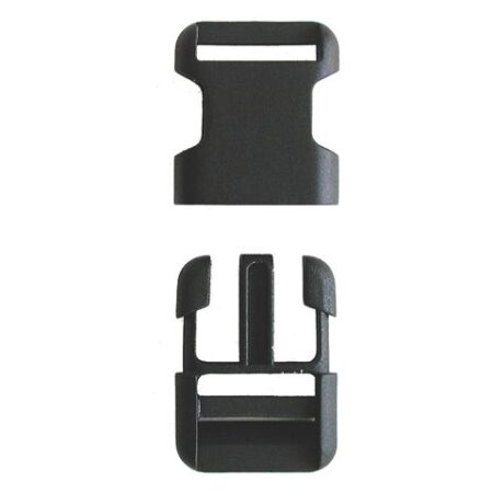 Fietstas Steeksluiting Clip Klein 25mm zwart | Fast Rider