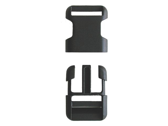 Fietstas Steeksluiting Clip Klein 25mm zwart | Fast Rider