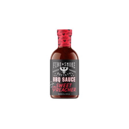 Fire & Smoke Sweet Preacher BBQ Sauce 567gr-20oz | Resaco