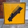 Fire Truck Verkeersbord - 91x91cm - Origineel | The Dutch Pickers