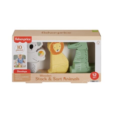 Fisher Price Hout Stapel Dieren | Fisher Price